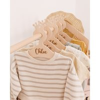 Children's Personalized Wooden Hangers For Toddlers, Kids Clothing Hanger With Animals, Montessori Wardrobe, Gift Idea Boy & Girl | Etsy (US)