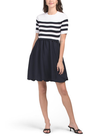 Bubble Skirt Twofer Mini Dress | TJ Maxx