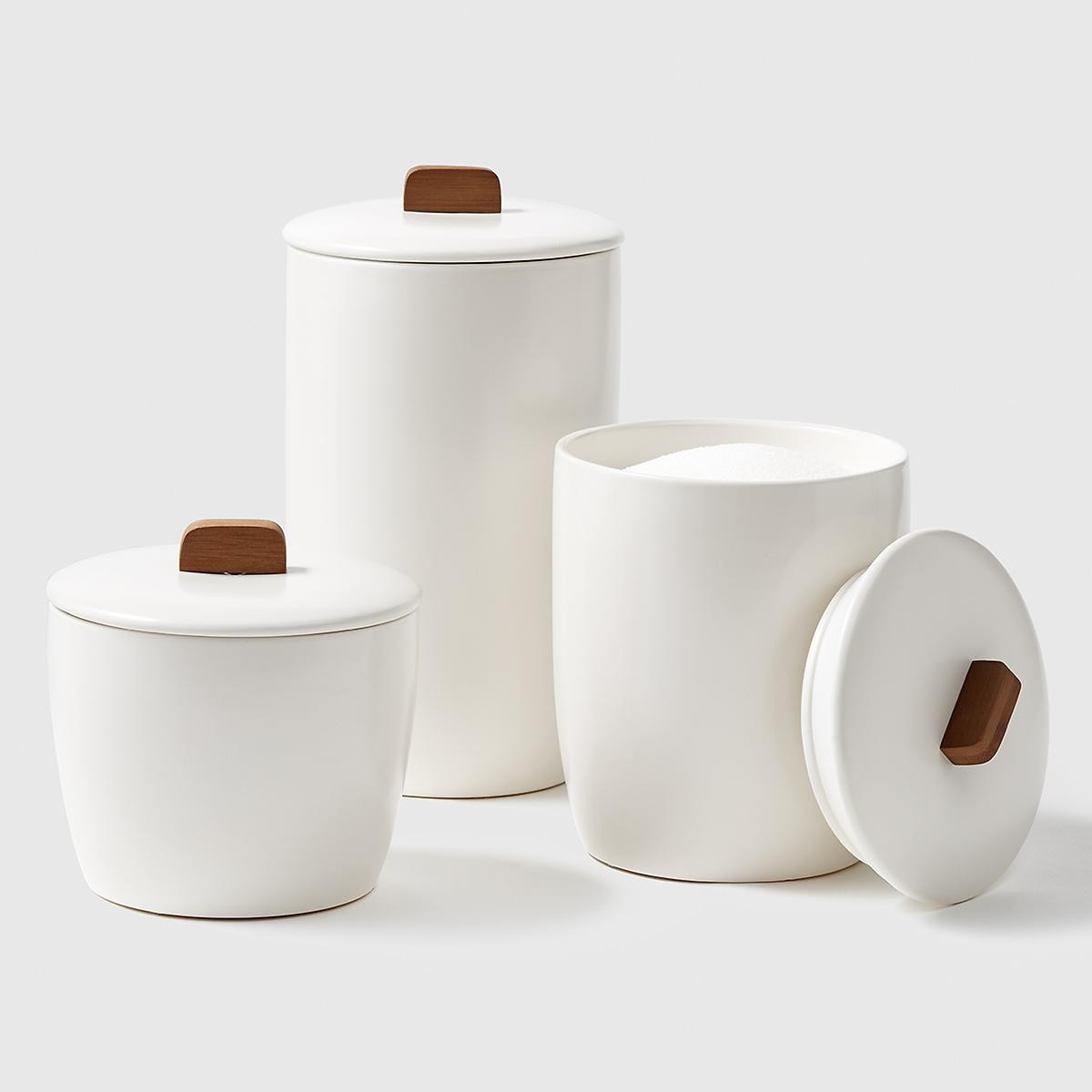Marie Kondo Cloud White Ceramic Bulk Canisters | The Container Store