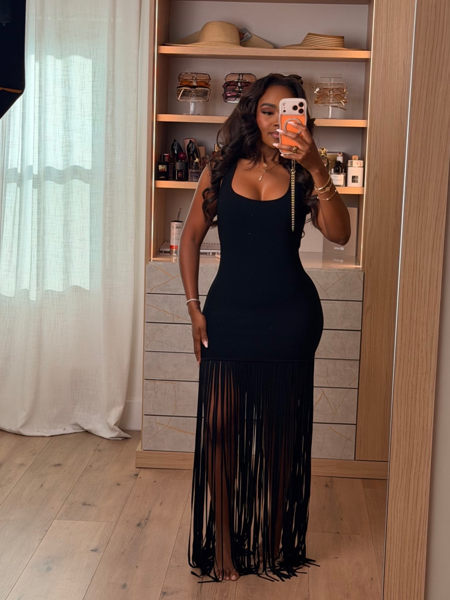 Hi babes! 🖤

This black fringe dress is such a showstopper. The fitted silhouette mixed with the dramatic fringe detail makes this look feel so luxe, bold, and instantly eye-catching. I love how it moves while walking — definitely one of those outfits that turns heads the second you walk into the room.

Perfect for:
Birthday dinners
Girls night
Vacation nights
Date nights
Concerts
Special events

📏 Measurements:
5’4” | 140 lbs | 36D | 27” waist | 40” hips
Wearing size Small

Everything is linked below ✨

xx Kira | IG: KirasFashionFinds

#LTKNightOut #LTKStyleTip #LTKootd

#LTKvlog #LTKgrwm #LTKootd

Comment SHOP below to receive a DM with the link to this post on my LTK ⬇ https://liketk.it/6d8Ob