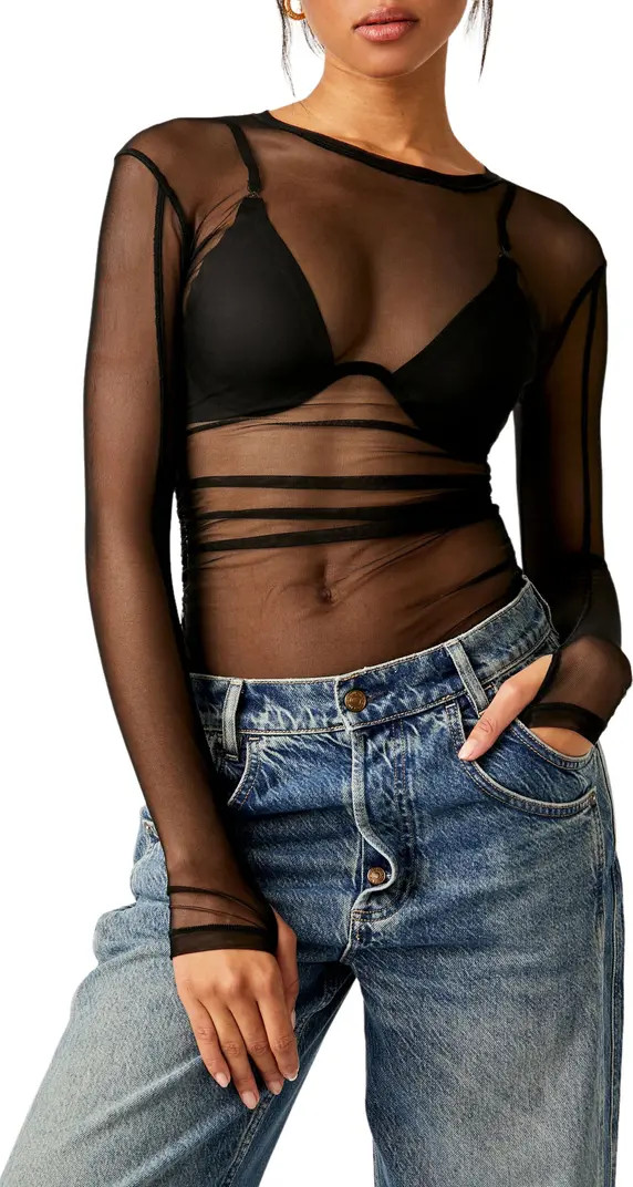 Free People Last Layer Sheer Mesh Top | Nordstrom | Nordstrom
