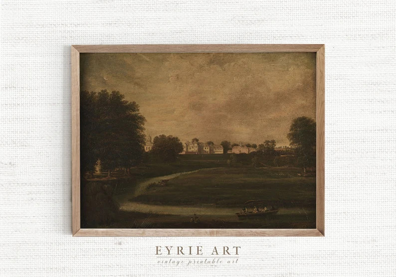 English Cottage Print, Country Landscape Painting, French Country Decor PRINTABLE #186 | Etsy (US)