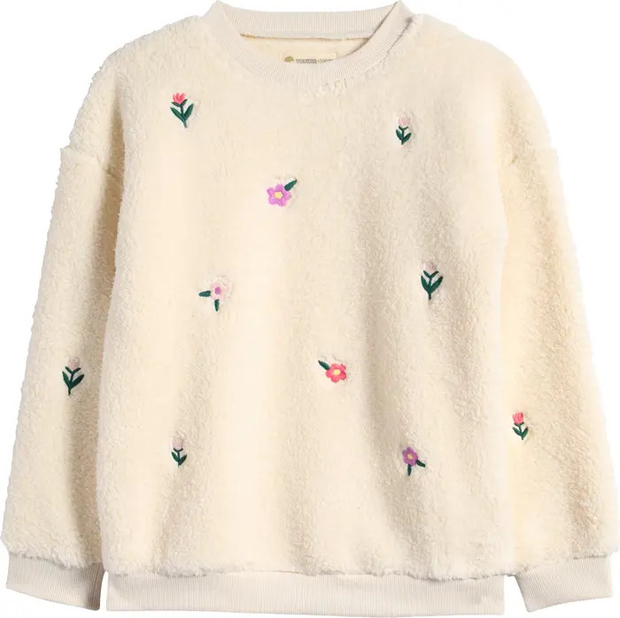 Tucker + Tate Kids' Fluffy Heart Fleece Teddy Sweatshirt | Nordstrom | Nordstrom