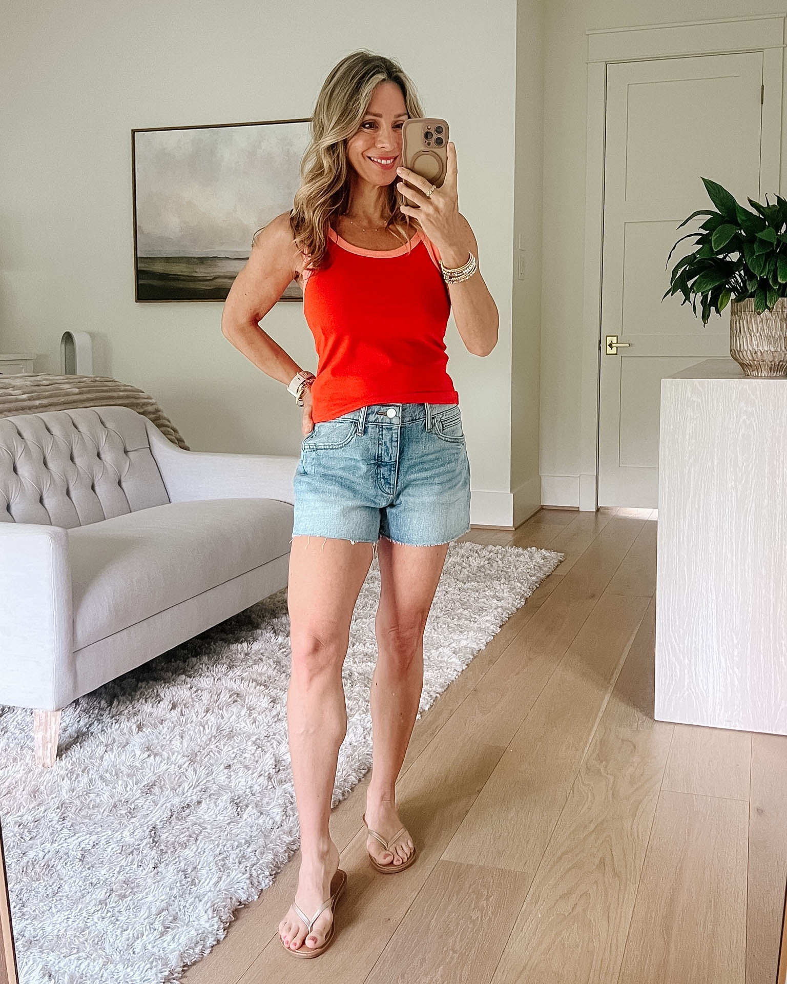 Trying new jean shorts from Anthropologie, so cute and casual 

Top Fit: I’m wearing an XS

Jean Shorts: I’m wearing a 24, I recommend sizing down one

#LTKPetite #LTKOver40 #LTKSaleAlert