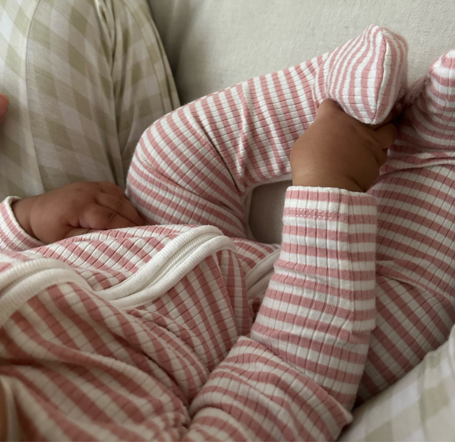 The cutest striped pajamas currently on sale 🤍

#LTKFindsUnder50 #LTKKids #LTKBaby