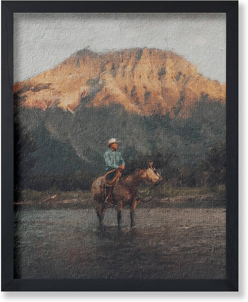Poster Master Vintage Cowboy Poster - Retro Landscape Print - Wild West Art - Western Art - Horse... | Amazon (US)