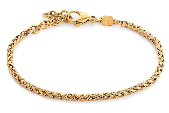 Galis Gold Rope Chain Bracelets for Women and Men - Unisex Premium Stainless Steel Bracelet for M... | Amazon (US)