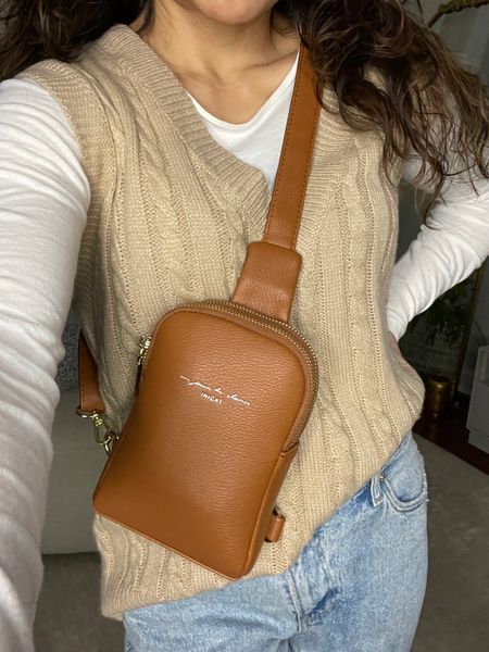 Crossbody belt bag from Amazon and cable knit vest in size small

#LTKFind #LTKunder50 #LTKunder100