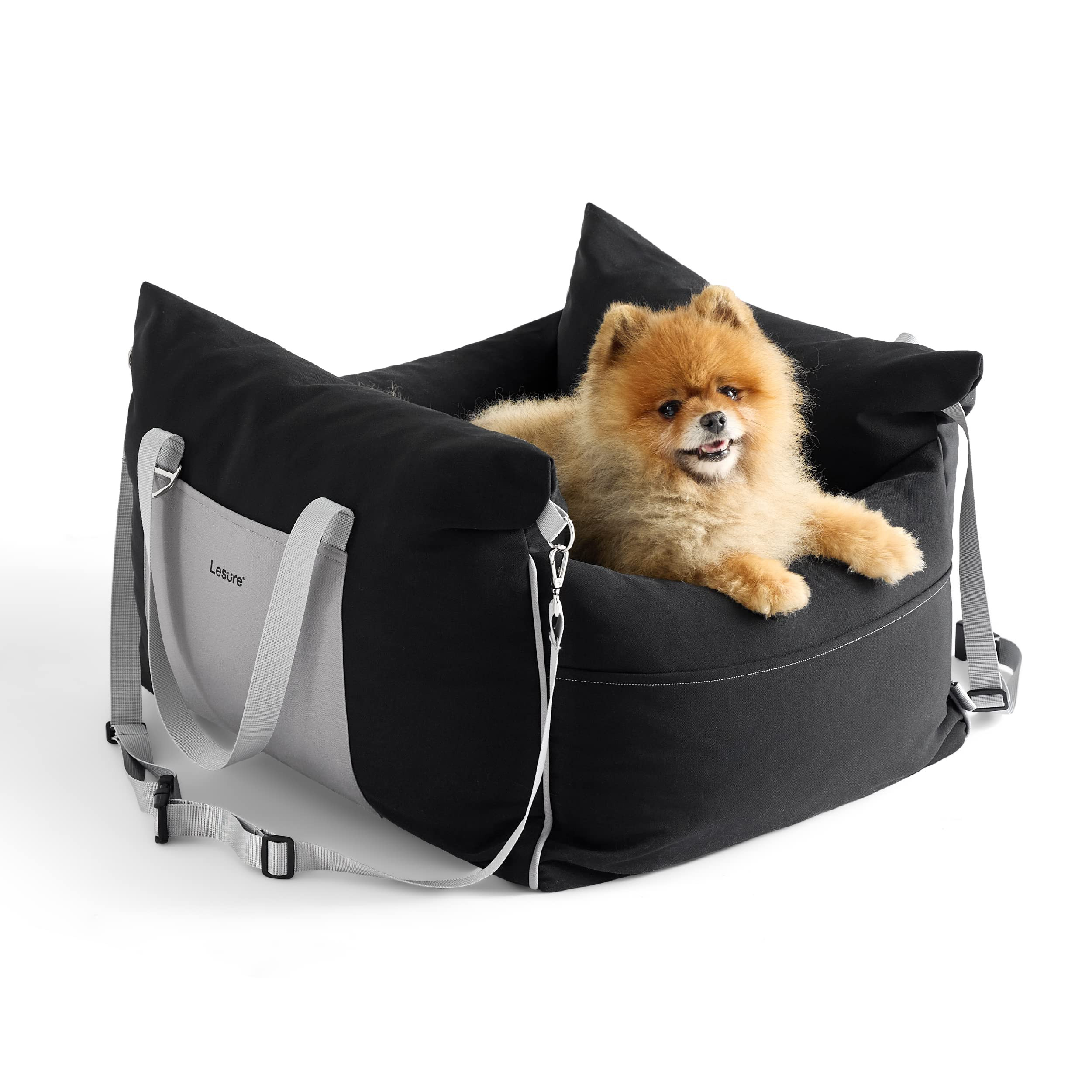 Lesure Small Dog Car Seat for Small Dogs - Waterproof Dog Booster Seat for Car with Storage Pocke... | Amazon (US)