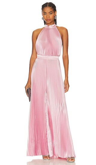 Cinema Jumpsuit in Pink | Revolve Clothing (Global)