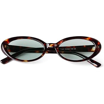 90s Sunglasses for Women Men Retro Small Oval Sunglasses | Amazon (US)