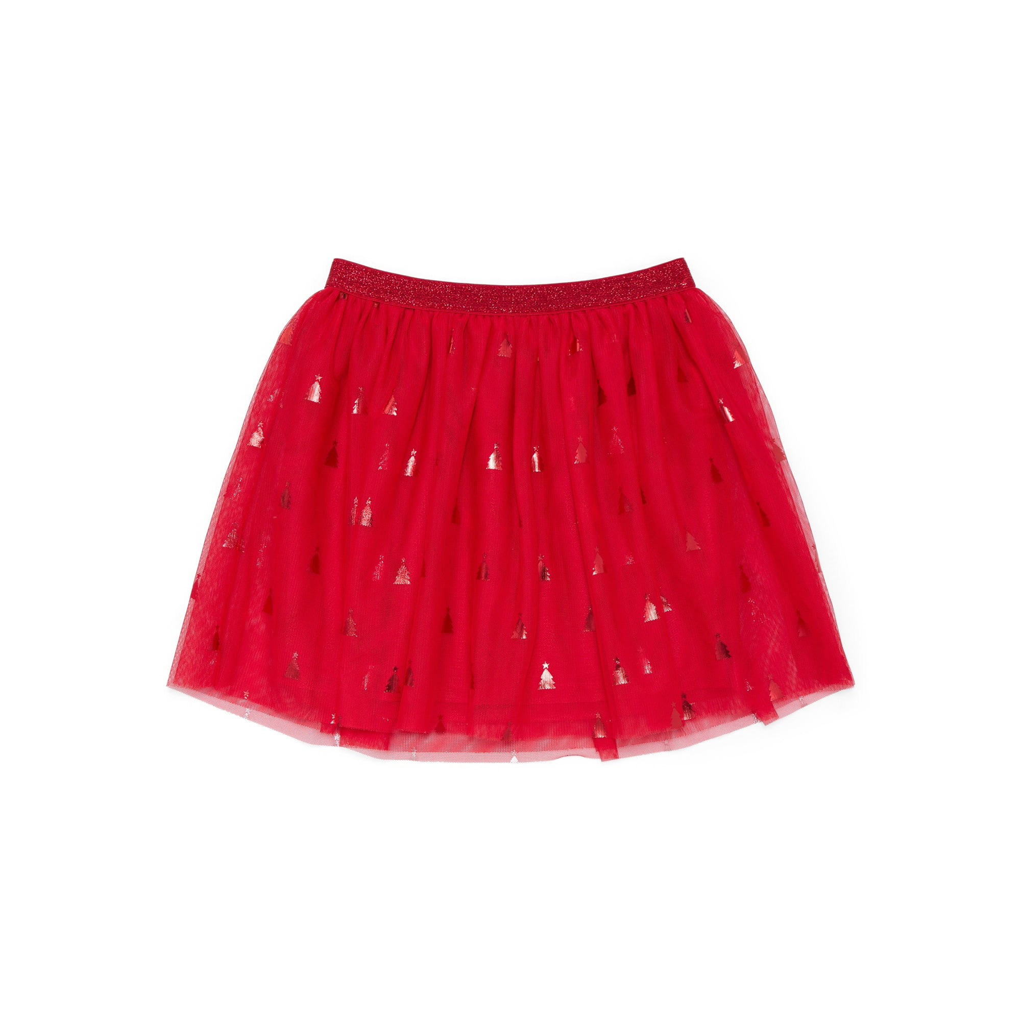 Holiday Time Girls Christmas Mesh Tutu Skirt, Sizes 4-18 | Walmart (US)