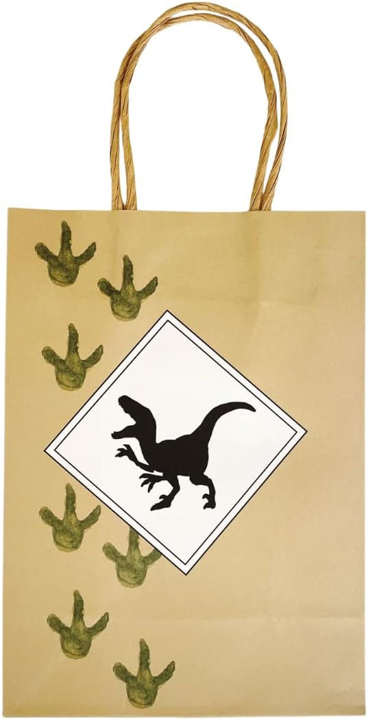 Dinosaur Bags (Set of 8) | Dinosaur Favor Treat Bags | Boho Pastel Dinosaur Favor Bags | Dino Din... | Amazon (US)