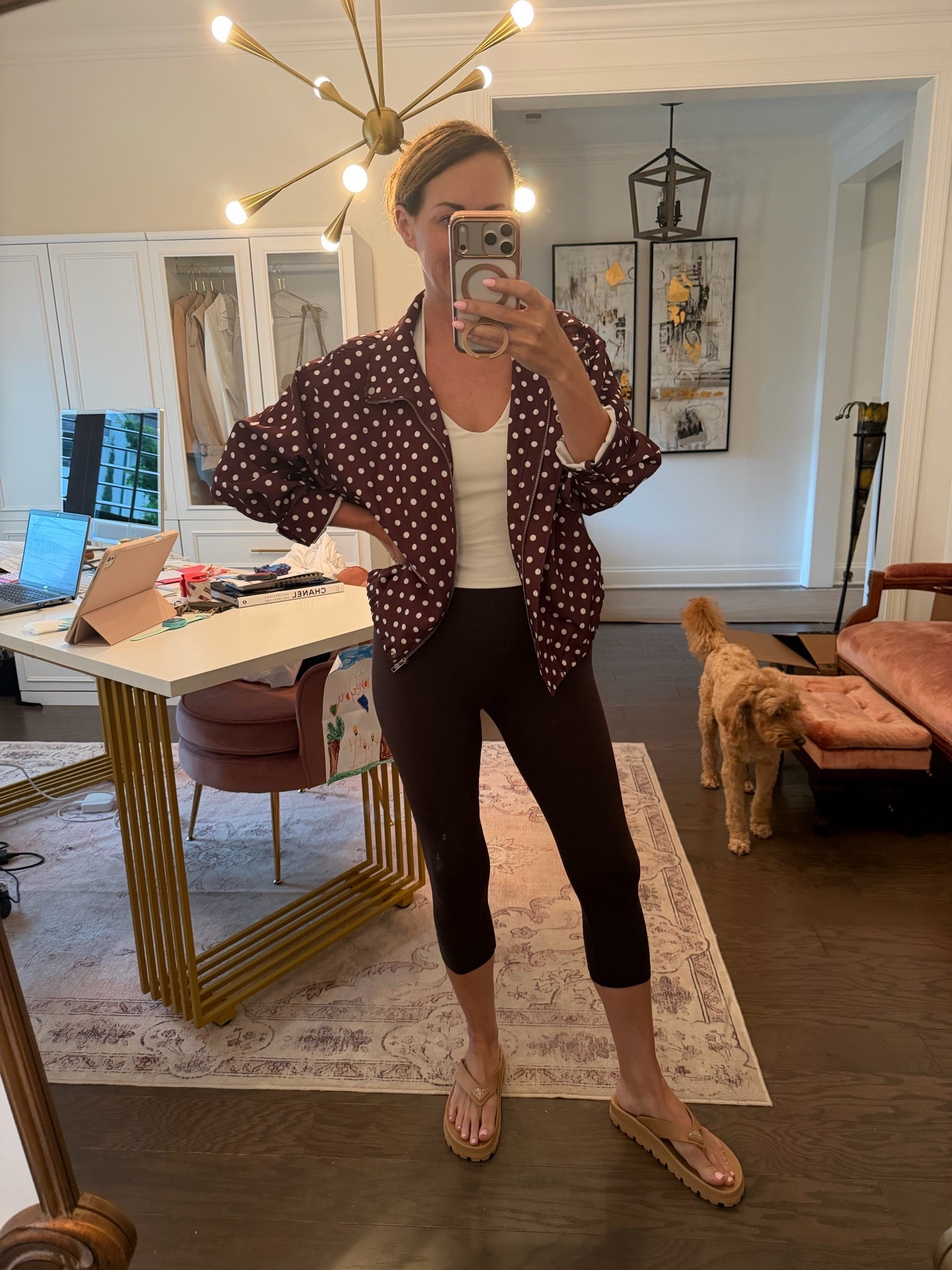 Amazon polka dot jacket
All Amazon outfit 
Casual weekend outfit.

#LTKOver40 #LTKActive #LTKootd