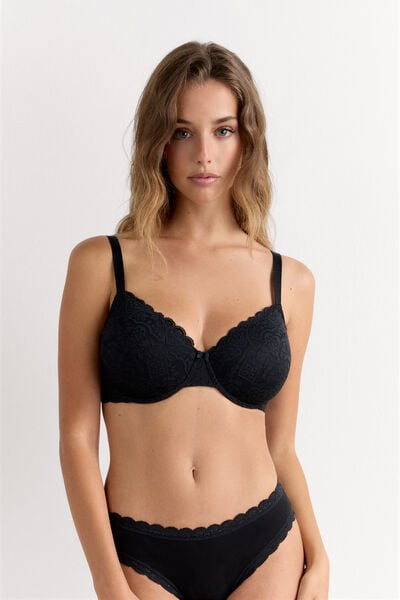 Intimissimi Francesca Lace Balconette Bra Woman Black Size 3C | Intimissimi (US)