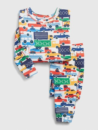 babyGap Automobile Graphic Long Sleeve PJ Set | Gap (US)