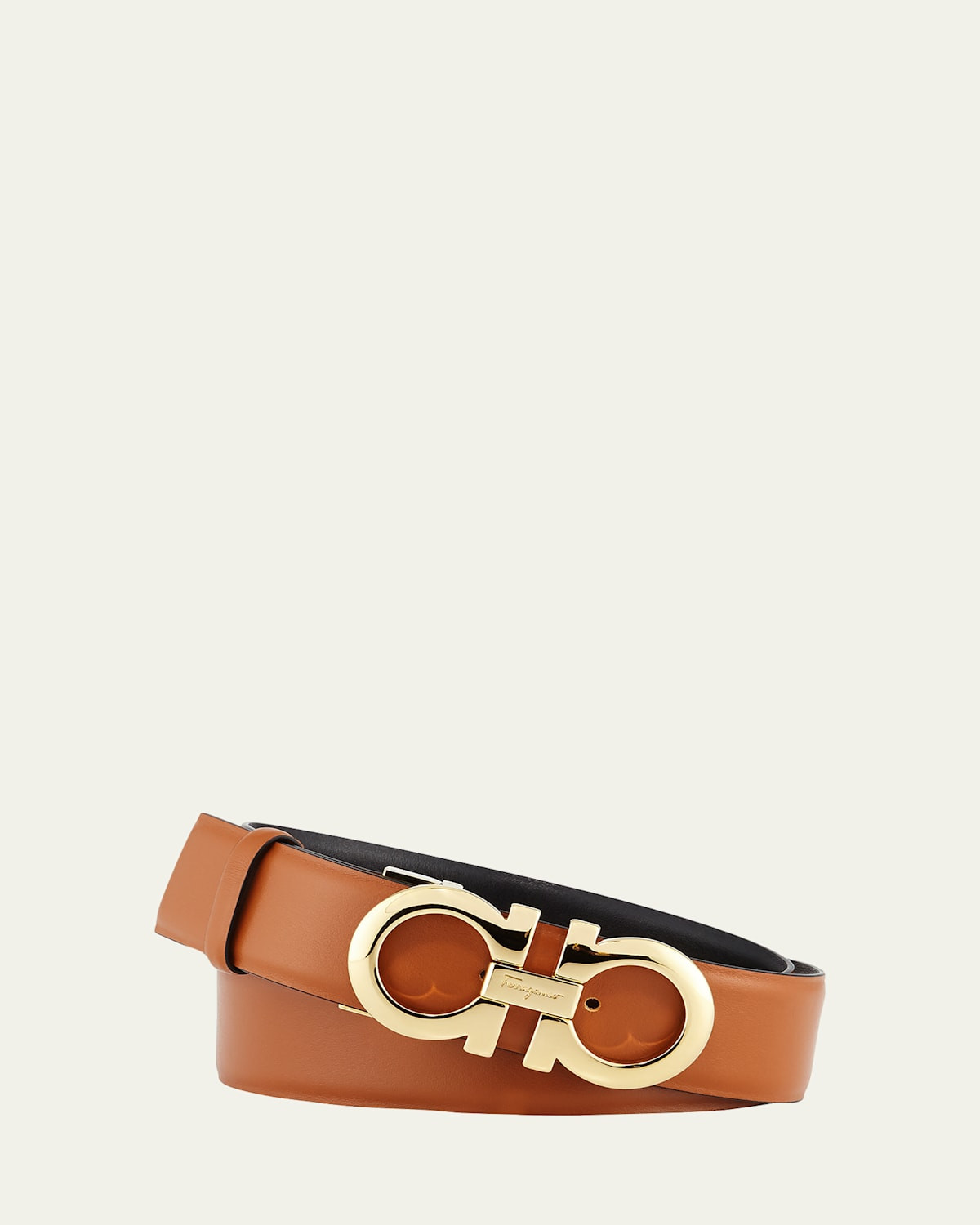 Gancini-Buckle Reversible Leather Belt | Bergdorf Goodman