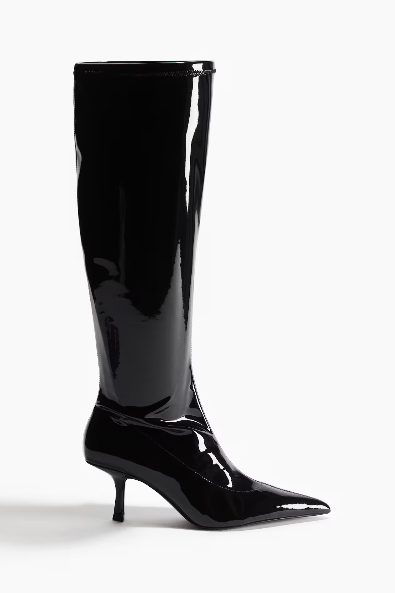 Bottes chaussettes vernies de hauteur genou | H&M (FR, IT, ES, PT, BE)