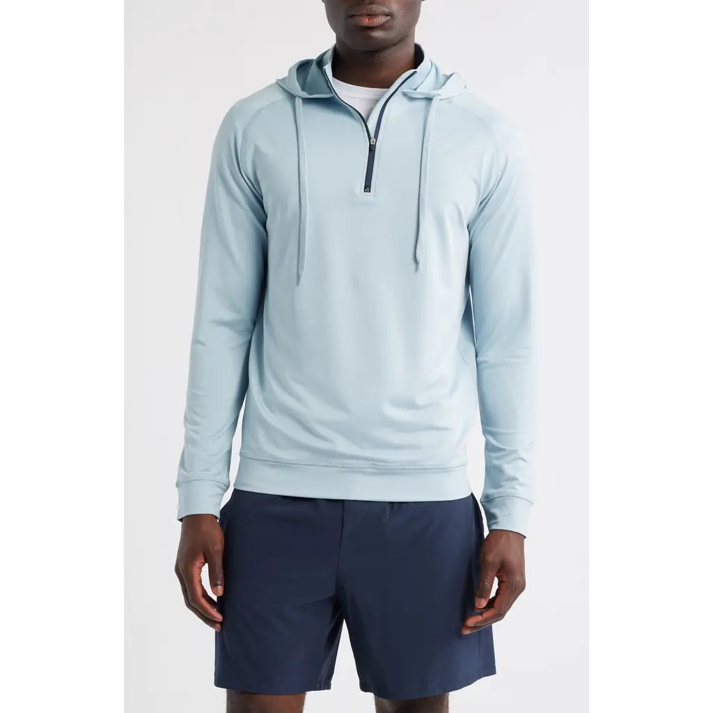 Swannies Vandyke Half Zip Hoodie in Sky at Nordstrom, Size Medium | Nordstrom
