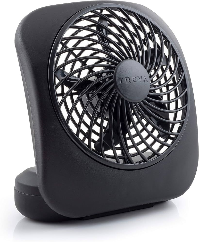 O2COOL Treva 5 Inch Battery Powered Fan Portable Desk Fan 2 Cooling Speeds with Compact Folding &... | Amazon (US)