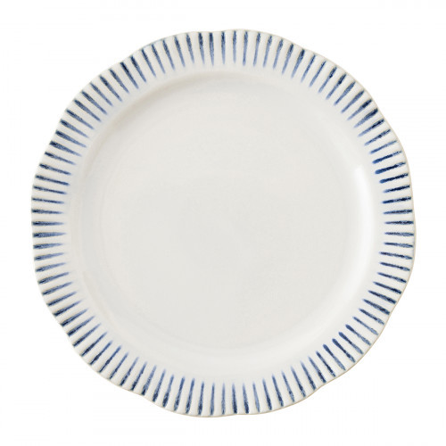 Juliska Sitio Stripe Dinner Plate - Indigo | Gracious Style