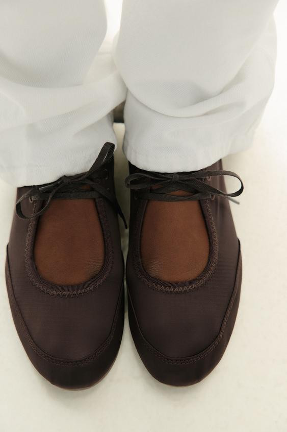 SPORTY BALLET FLATS WITH BOW | Zara US