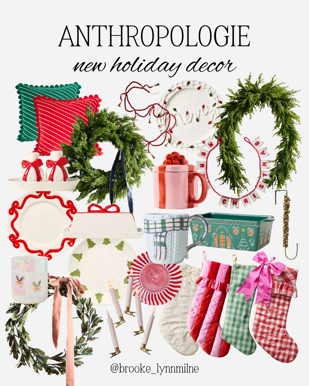 Anthropology's new holiday decor is seriously the cutest!! Love all the bows, gingham and pink. Linking all my favs here! 

 #LTKSeasonal #LTKHome