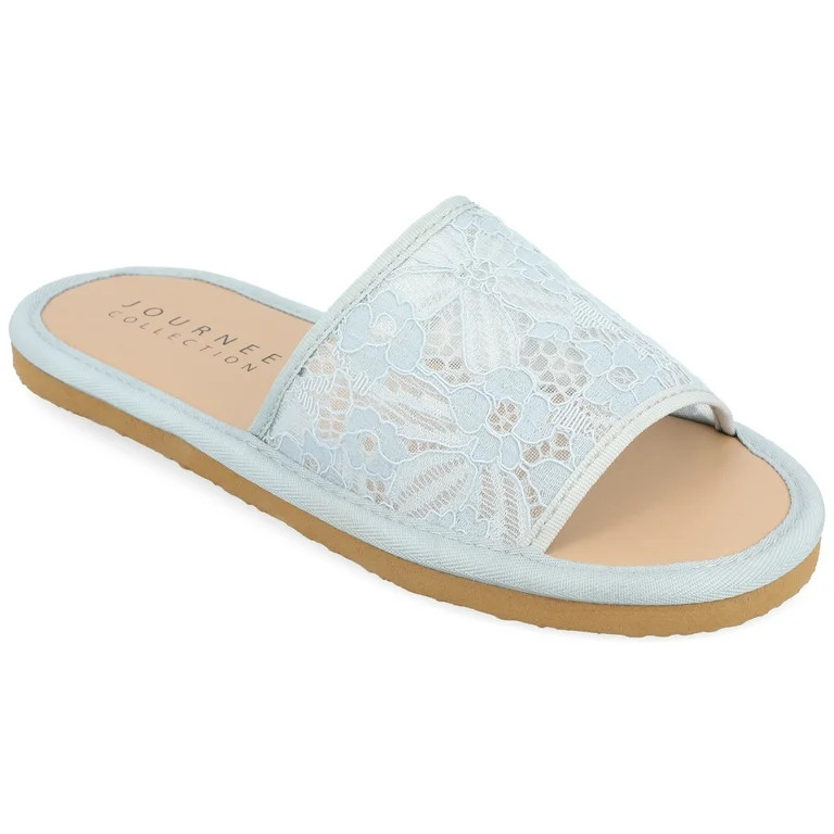 Journee Collection Womens Eniola Tru Comfort Foam Slide Flat Sandals | Walmart (US)