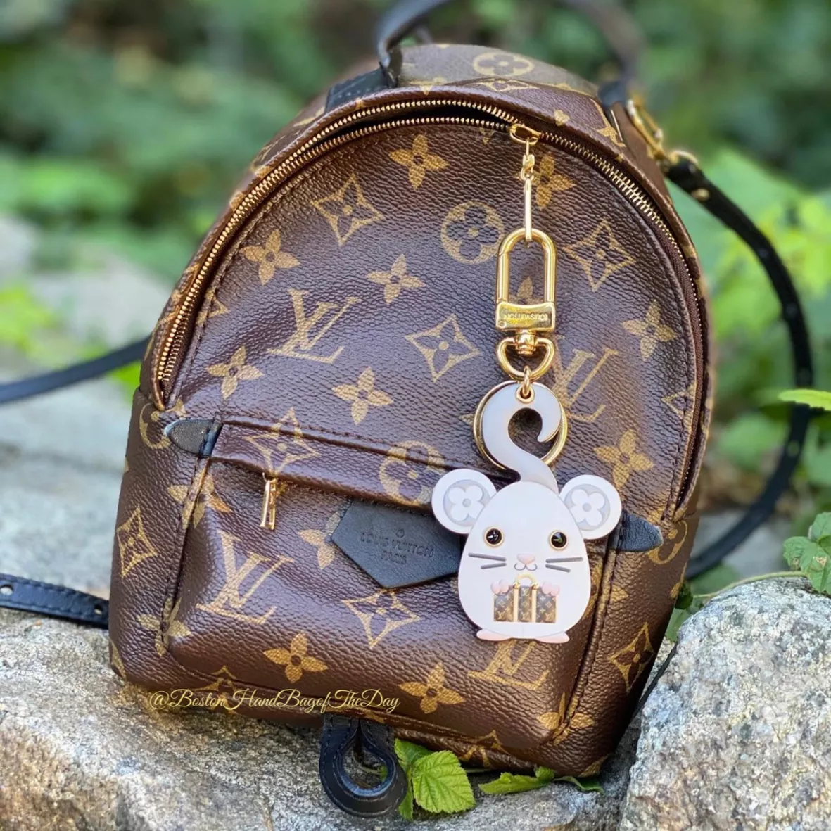 Which Lv palm spring backpack is real? #LOUISVUITTON