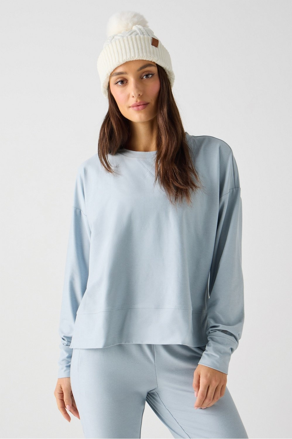 Cloud Jersey Boxy Long-Sleeve Top | Fabletics