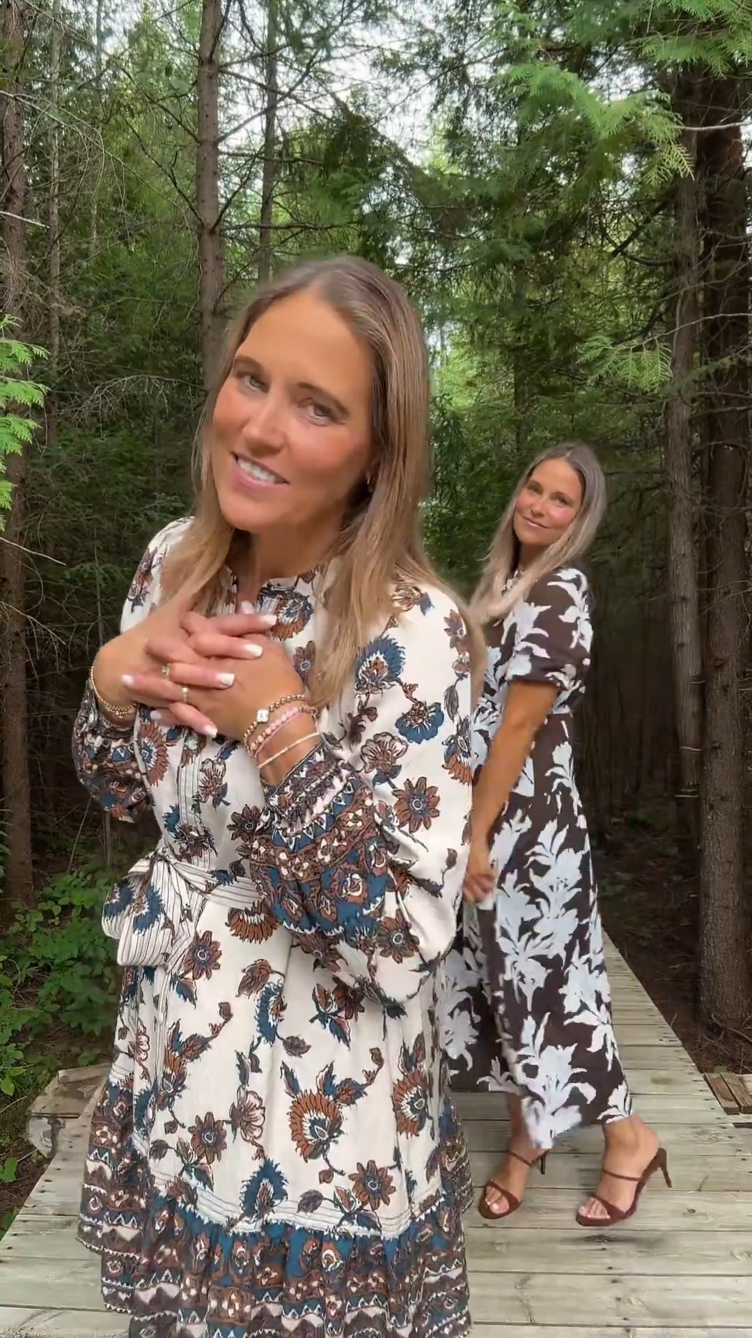 These floral brown dresses are going to be worn on repeat! The color of the season is brown and these dress got the memo. We’ll be paired these with tall brown boots, leather bags, and gold jewelry! 

#LTKSeasonal #LTKOver40 #LTKMidsize