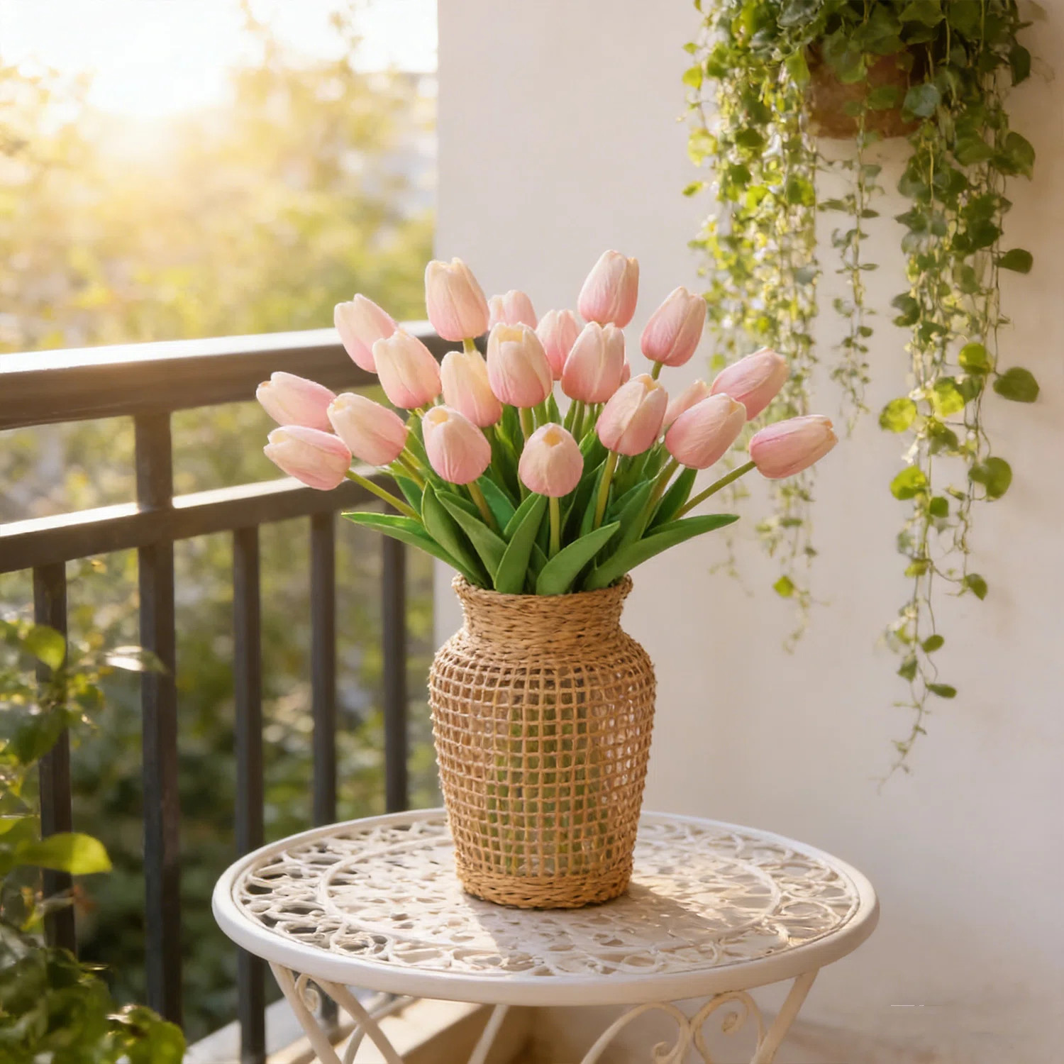 20PCS Tulips Artificial Flowers Faux Silk Tulip Stems Fake Flowers Bouquets for Vase Wedding Home... | Wayfair North America