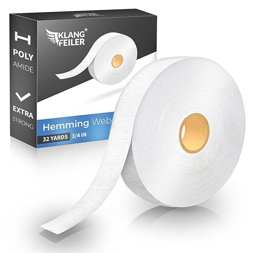 Klangfeiler® Hemming Tape - 0.75 INCH x 32 Yards - Extra Strong - Iron-On Hem Tape Adhesive | Amazon (US)