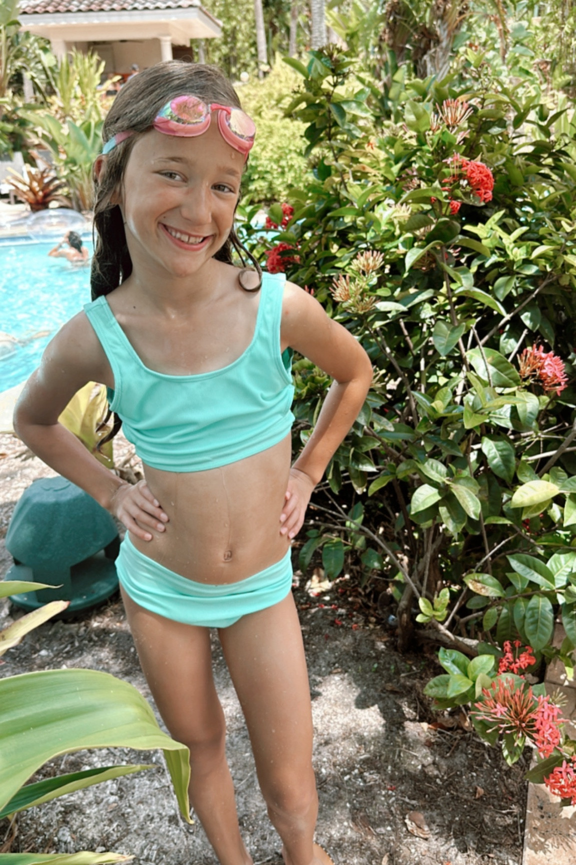 Cute little two piece in a pretty mint teal color 

#LTKtravel #LTKswim #LTKfamily