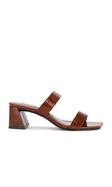 Schutz Chantal Mid Sandal in Caramel Top from Revolve.com | Revolve Clothing (Global)