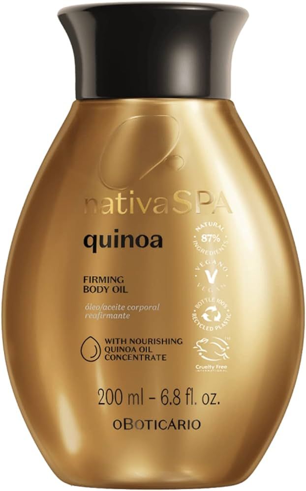 Nativa SPA by O Boticario Quinoa Hydrating Body Oil, Soft and Healthy Skin, 6.8 oz. (200 ml) | Amazon (US)