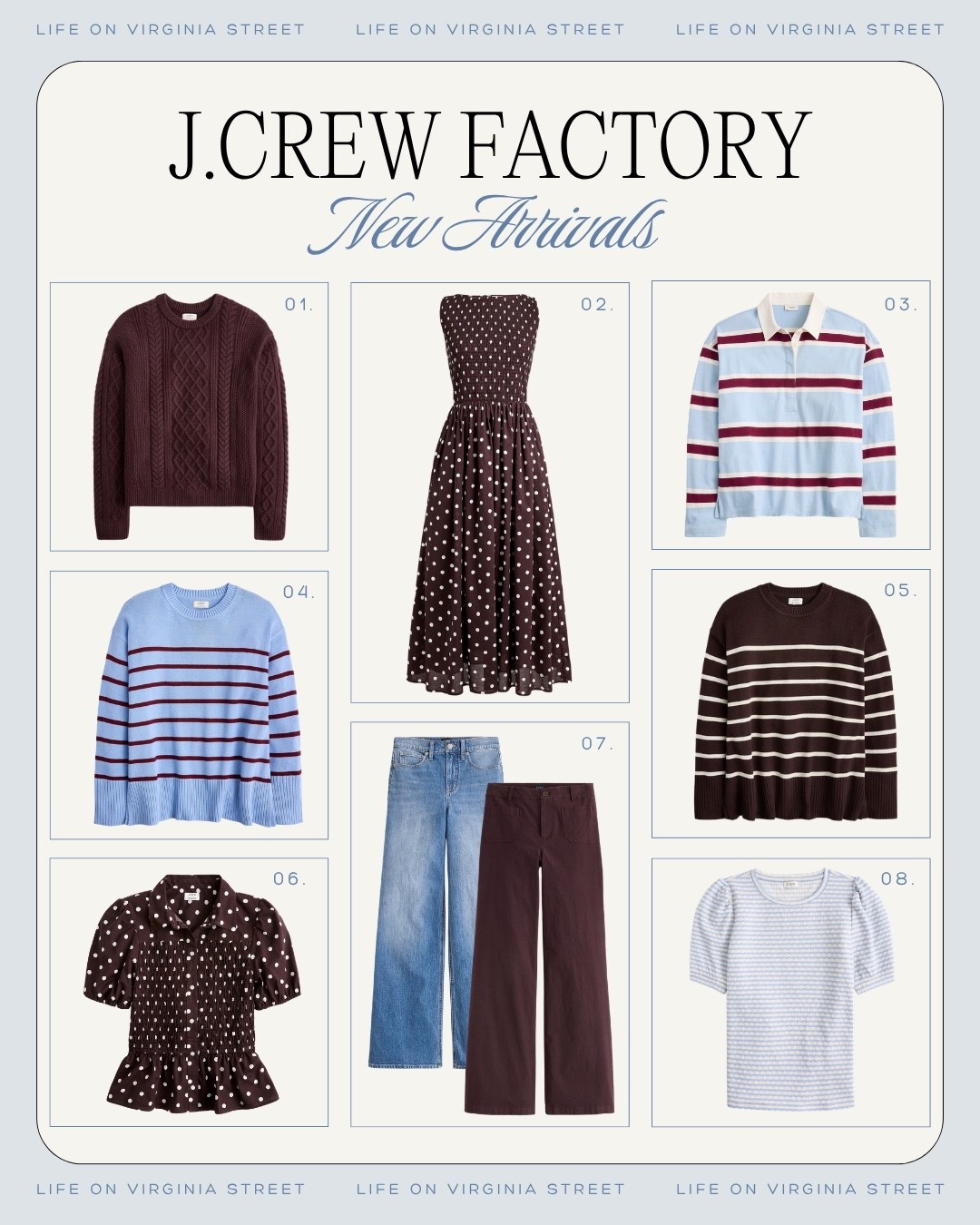 JCrew Factory New Arrivals! 😍

j crew factory, jcrew factory, j crew factory new arrivals, jcrew factory new arrivals, j crew factory fall, j crew factory fall fashion, j crew factory fall new arrivals, j crew factory women, fall new arrivals, fall fashion, fall outfits, fall outfit ideas, fall wardrobe, fall capsule wardrobe, fall transition outfits, classic fall style, preppy fall style, polished casual, modern classic style, affordable fashion, elevated basics, fall workwear, business casual, office outfits, fall sweaters, cardigan sweater, crewneck sweater, striped sweater, sweater shell, fall tops, striped button down, poplin shirt, rugby shirt, long sleeve tee, smocked top, fall dresses, midi dress, smocked midi dress, fall jeans, wide leg jeans, bootcut jeans, dark wash jeans, fall pants, wide leg pants, Lizzie wide leg pants, fall skirts, fall jackets, blazer, loafers, ballet flats, fall shoes, leather handbag, suede handbag, fall accessories, stripes, polka dots, gingham, plaid, animal print, chocolate brown outfit, vintage burgundy, dark green outfit, navy outfit, neutral fall outfit, fall layering, wardrobe staples, classic preppy style, women over 30 style, women over 40 style, tall friendly fashion, petite friendly fashion, affordable workwear, polished fall outfits, everyday fall outfits

#LTKootd #LTKgrwm