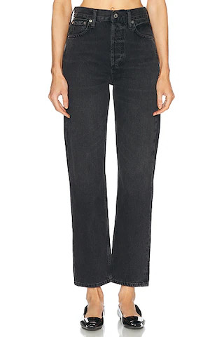 Blaine High Rise Straight Jeans | FWRD 