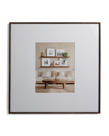 24x24 Matted To 11x14 Thin Bullnose Wall Portrait Frame | TJ Maxx