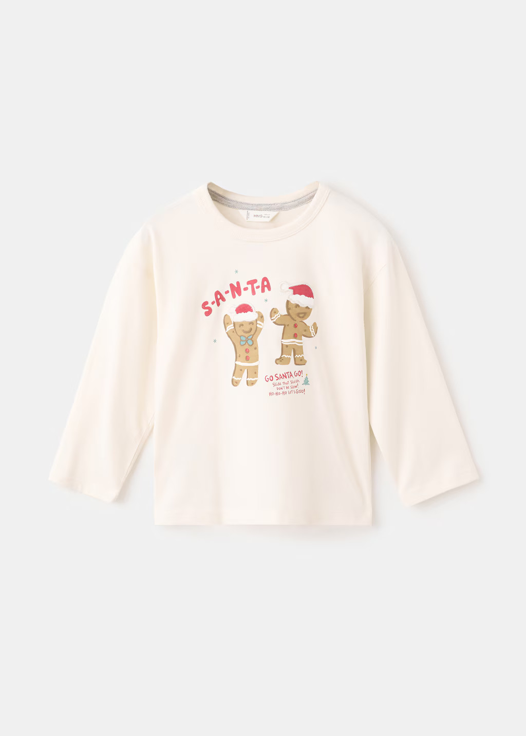 Christmas-print t-shirt - Kids | MANGO USA | Mango (US/MX/AU)