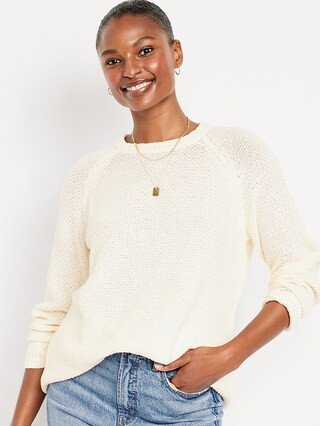 Loose Textured Pullover Tunic Sweater for Women | Old Navy (US)