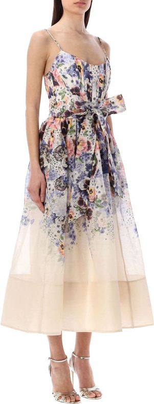 TAMA CORSET MIDI DRESS | LOZURI