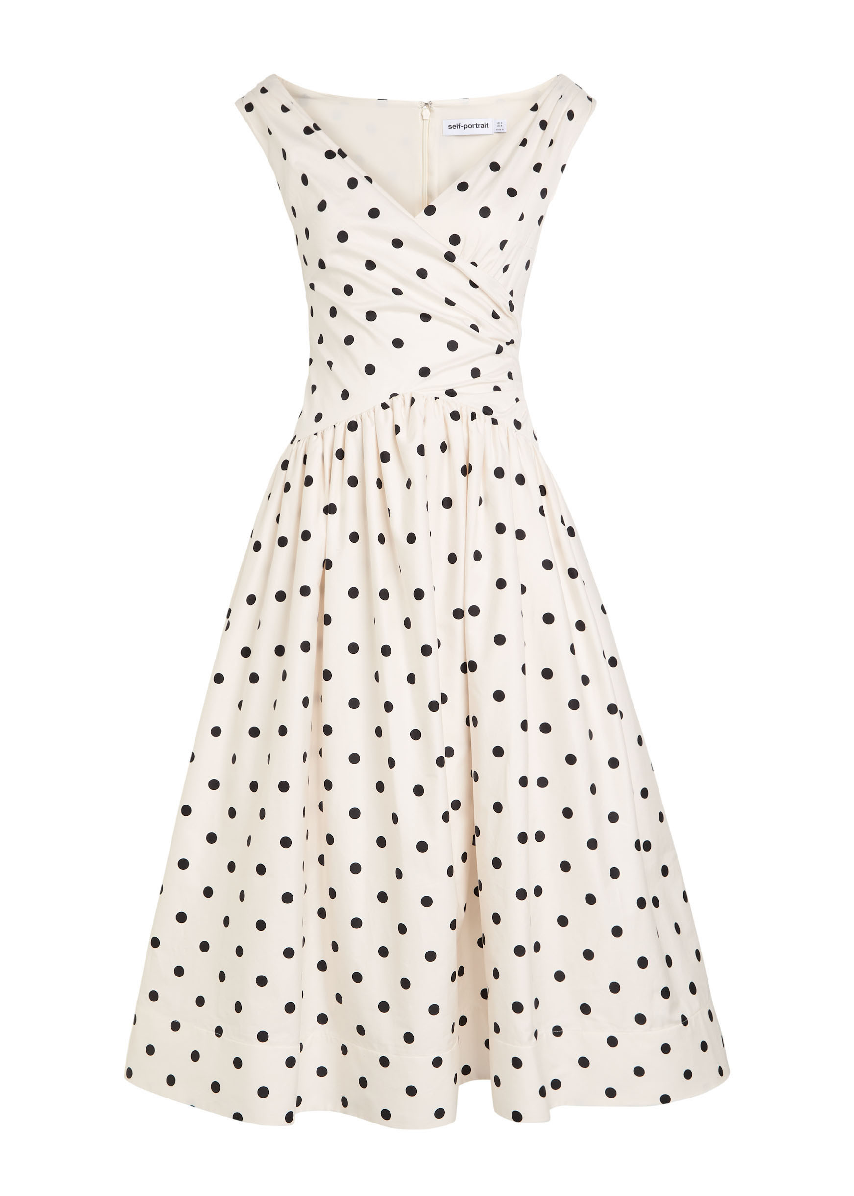 Polka dot cotton-poplin midi dress | Harvey Nichols