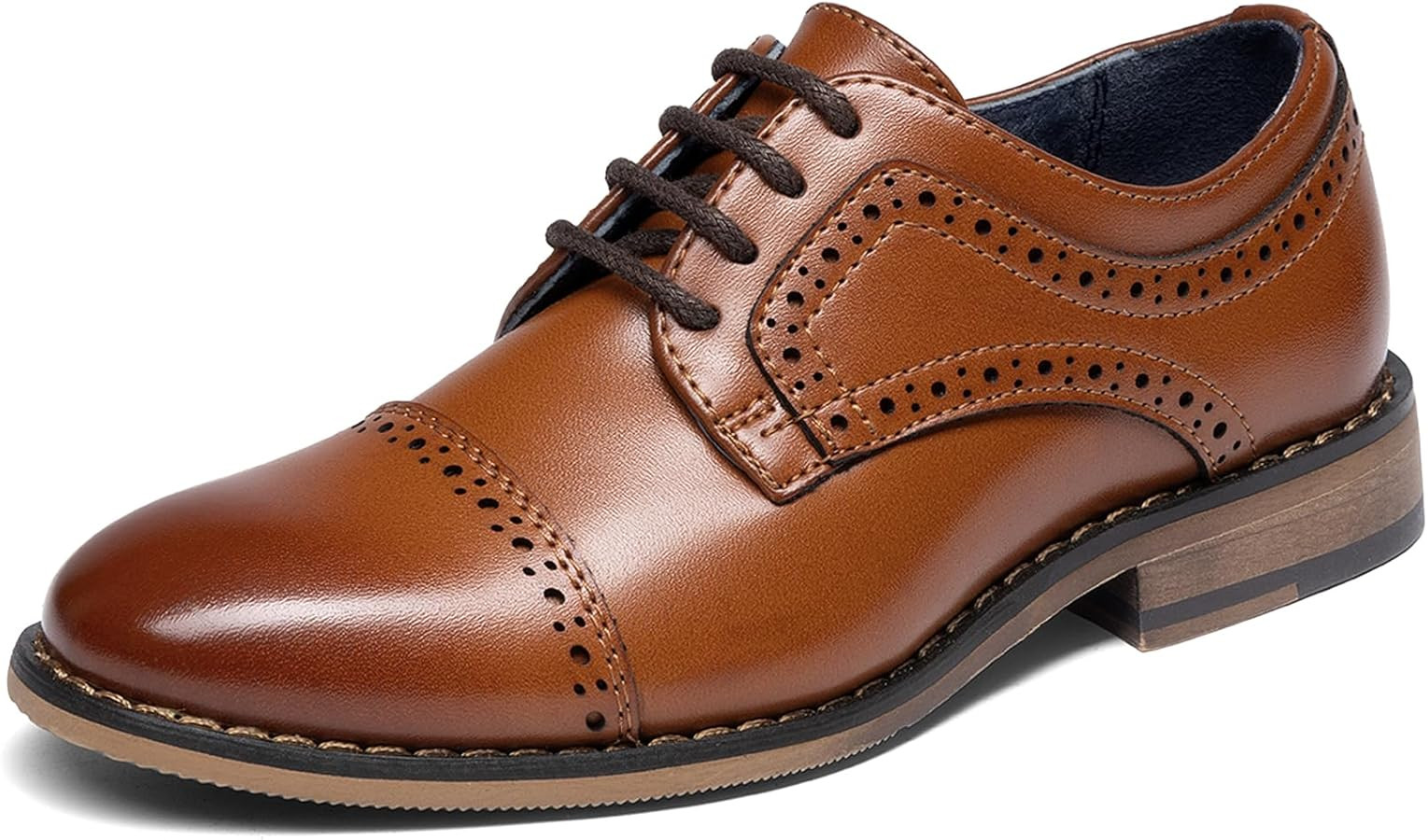Bruno Marc Boy's Prince-K1 Classic Oxfords Dress Shoes | Amazon (US)