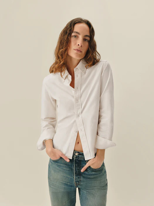 Sandalwood Stripe California Oxford Prep Shirt - Buck Mason- Modern American Classics | Buck Mason