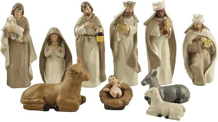 Christ Birth of Jesus Resin Ornament Nativity Figurine Set – Exquisite Christmas Nativity Scene... | Amazon (US)