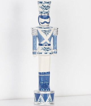 Blue Christmas Collection Chinoiserie Ceramic Nutcracker | Dillard's