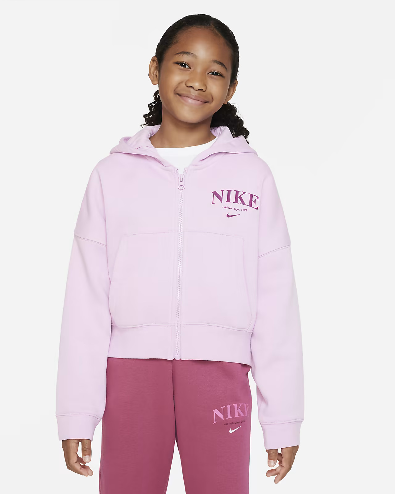 Older Kids' (Girls') Full-Zip Fleece Hoodie | Nike (UK)