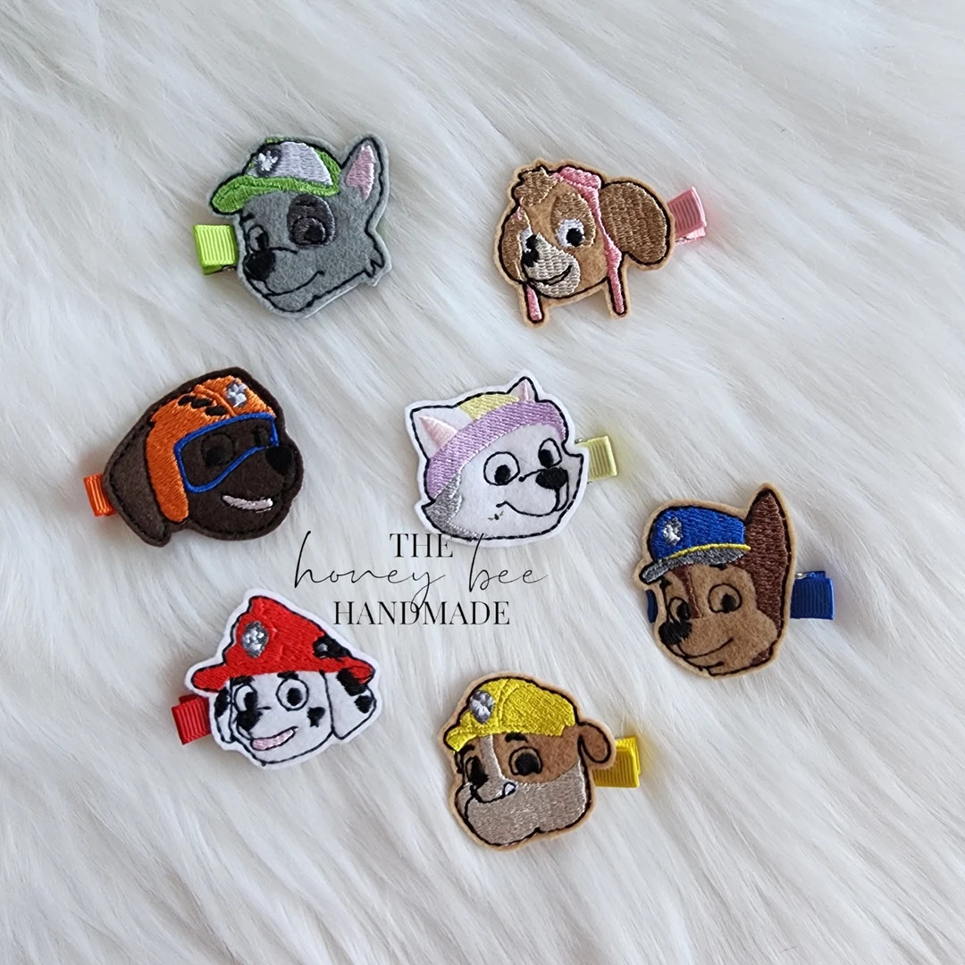 Patrol Pups Feltie Hair Clip, Felt Clip, Hair Accessories, Accessories, Toddler Hair Clip, Girls ... | Etsy (Global)