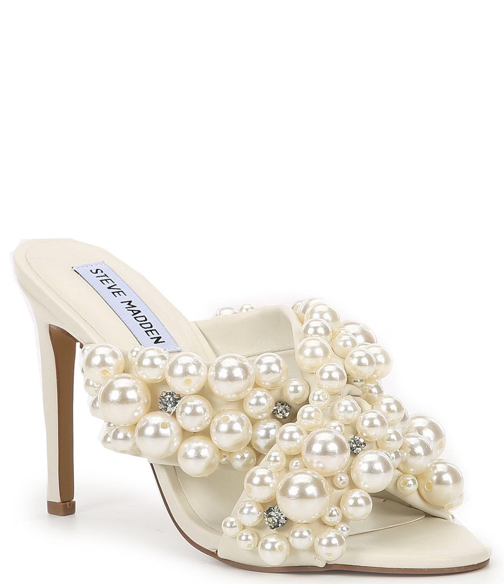 Mirabella Pearl & Rhinestone Embellished Dress Sandals | Dillard's